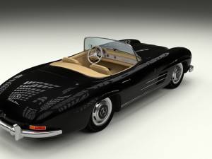 mercedes 300sl roadster w198 3D Model