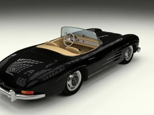mercedes 300sl roadster w198 3D Model