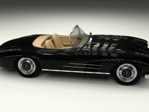 mercedes 300sl roadster w198 3D Model