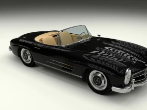 mercedes 300sl roadster w198 3D Model