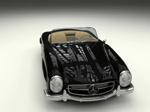 mercedes 300sl roadster w198 3D Model