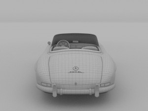 mercedes 300sl roadster w198 3D Model