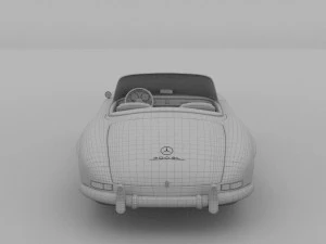 mercedes 300sl roadster w198 3D Model