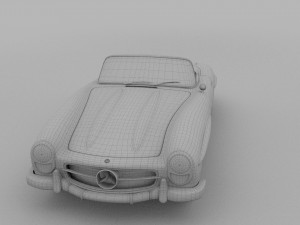 mercedes 300sl roadster w198 3D Model