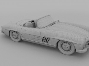mercedes 300sl roadster w198 3D Model