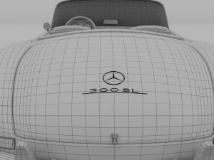 mercedes 300sl roadster w198 3D Model
