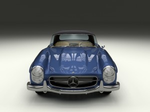 mercedes 300sl roaster top 3D Model