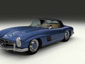 mercedes 300sl roaster top Modelo 3D