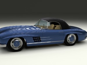 mercedes 300sl roaster top Modelo 3D