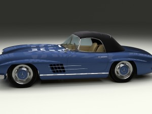 mercedes 300sl roaster top Modelo 3D