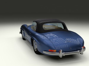 mercedes 300sl roaster top Modelo 3D