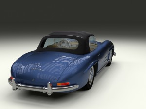 mercedes 300sl roaster top Modelo 3D