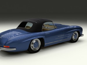mercedes 300sl roaster top Modelo 3D