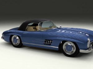 mercedes 300sl roaster top Modelo 3D