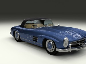 mercedes 300sl roaster top Modelo 3D