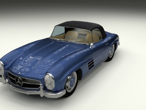 mercedes 300sl roaster top Modelo 3D