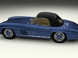 mercedes 300sl roaster top Modelo 3D