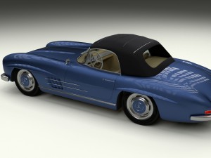 mercedes 300sl roaster top Modelo 3D
