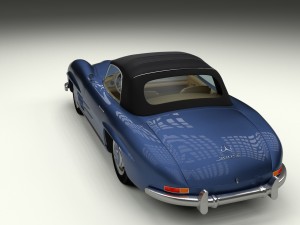 mercedes 300sl roaster top Modelo 3D