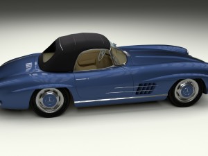 mercedes 300sl roaster top Modelo 3D