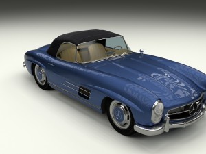 mercedes 300sl roaster top Modelo 3D