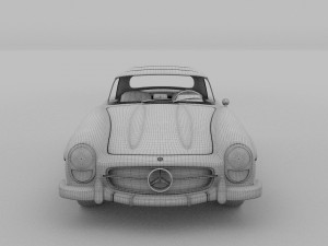 mercedes 300sl roaster top Modelo 3D