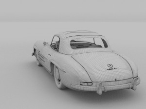 mercedes 300sl roaster top Modelo 3D