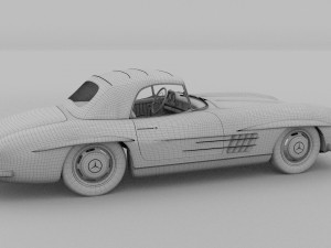 mercedes 300sl roaster top Modelo 3D