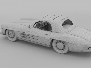 mercedes 300sl roaster top Modelo 3D