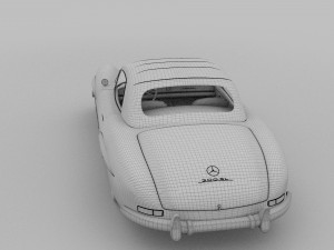 mercedes 300sl roaster top Modelo 3D