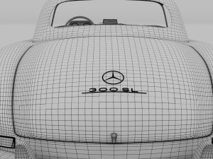 mercedes 300sl roaster top Modelo 3D