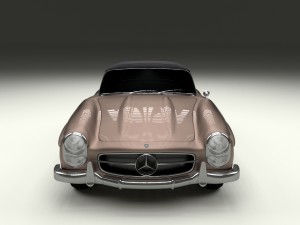 mercedes 300sl roadster top up 3D मॉडल