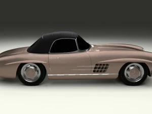 mercedes 300sl roadster top up 3D Model