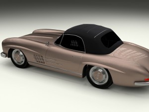 mercedes 300sl roadster top up 3D मॉडल