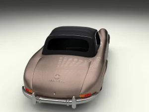mercedes 300sl roadster top up 3D Model