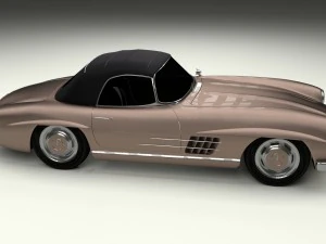 mercedes 300sl roadster top up 3D Model