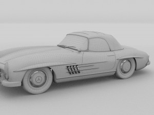 mercedes 300sl roadster top up 3D मॉडल