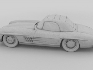 mercedes 300sl roadster top up 3D मॉडल