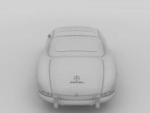 mercedes 300sl roadster top up 3D Model