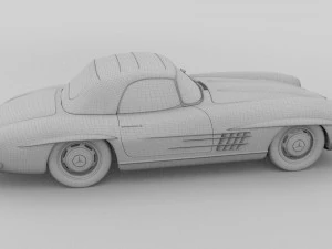 mercedes 300sl roadster top up 3D Model