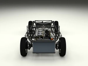 mercedes 300sl roadster chassis 3D Model