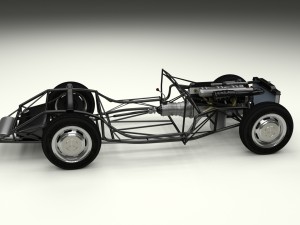 mercedes 300sl roadster chassis 3D 模型