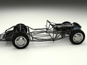mercedes 300sl roadster chassis 3D Model