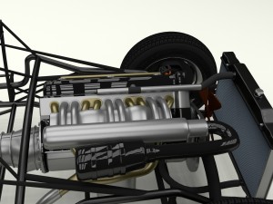mercedes 300sl roadster chassis 3D 模型