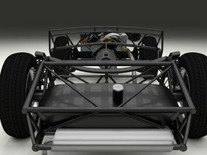 mercedes 300sl roadster chassis 3D Model