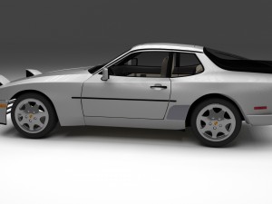 porsche 944 s2 with interior Modèle 3D