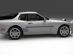 porsche 944 s2 with interior Modèle 3D