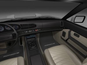 porsche 944 s2 with interior Modèle 3D