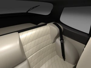 porsche 944 s2 with interior 3D Model