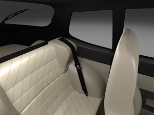 porsche 944 s2 with interior 3D Model